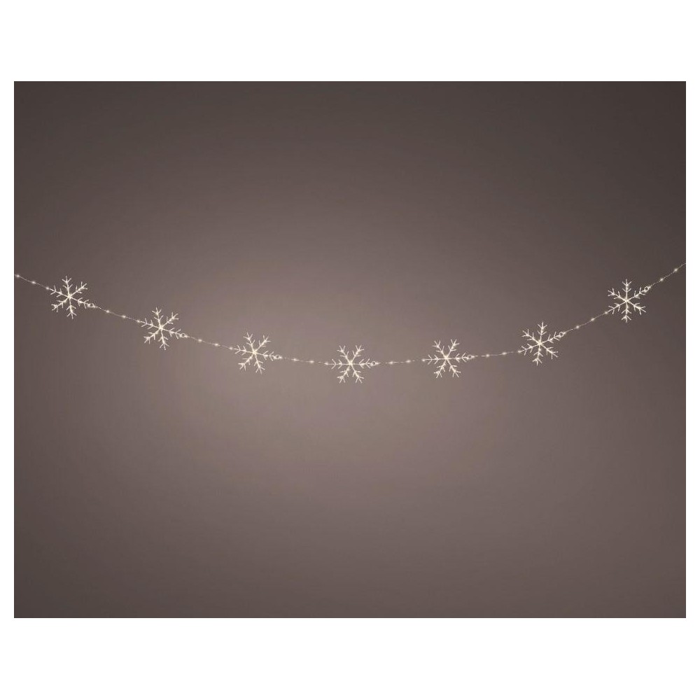 CATENA FIOCCHI DI NEVE 160 LED